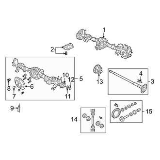 Dodge OE - Rear Suspension - Axle & Differential (4WD)