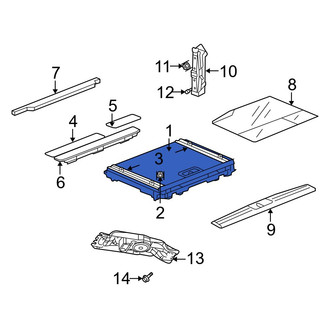 Dodge OE - Rear Trunk Floor Storage Box
