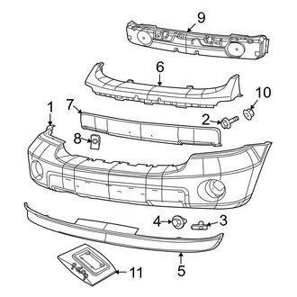 Dodge OE - Front Bumper - Bumper & Components (Limited Hybrid)
