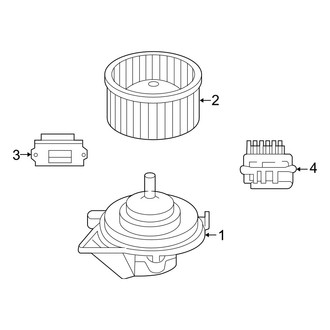 Dodge OE - Air Conditioner & Heater - Blower Motor & Fan (Front), (Limited Hybrid)