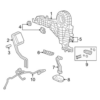 Dodge OE - Air Conditioner & Heater - Evaporator & Heater Components (Rear), (FULL HYBRID EV-GAS (FHEV))