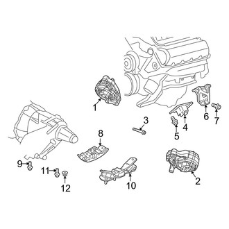 Dodge OE - Engine & Transmission Mounting (FULL HYBRID EV-GAS (FHEV))