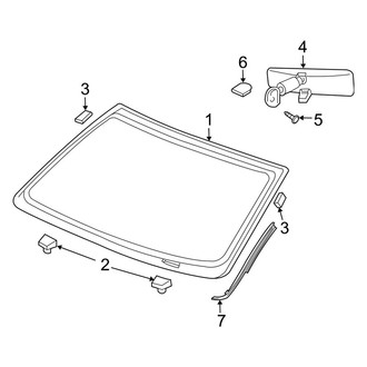 Dodge OE - Windshield - Glass