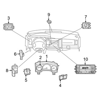 Dodge OE - Instrument Panel - Cluster & Switches (Limited Hybrid)