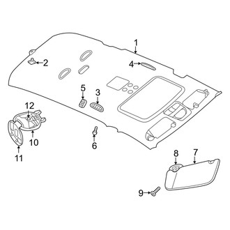 Dodge OE - Roof - Interior Trim (FULL HYBRID EV-GAS (FHEV))