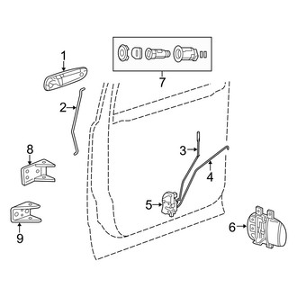 Dodge OE - Front Door - Lock & Hardware (Limited Hybrid)