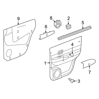 Dodge OE - Rear Door - Interior Trim (Limited Hybrid)