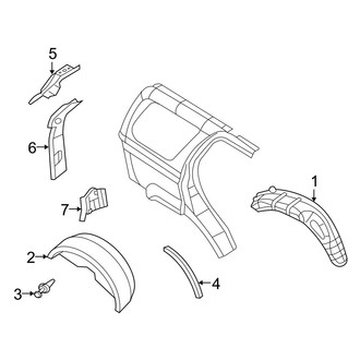 Dodge OE - Quarter Panel - Inner Structure (Limited Hybrid)