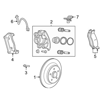 Dodge OE - Rear Suspension - Brake Components (Limited Hybrid)