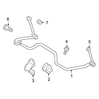 Dodge OE - Rear Suspension - Stabilizer Bar & Components