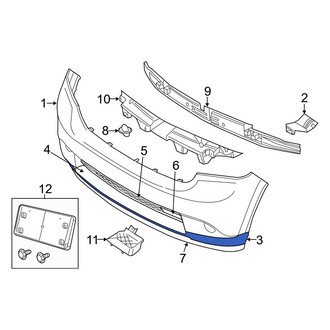 Dodge OE - Rear Lower Bumper Cover