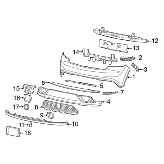 Dodge OE - Front Bumper - Bumper & Components