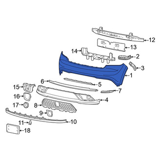Dodge OE - Front Upper Bumper Cover