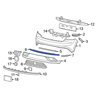 Dodge OE - Front Right Bumper Trim