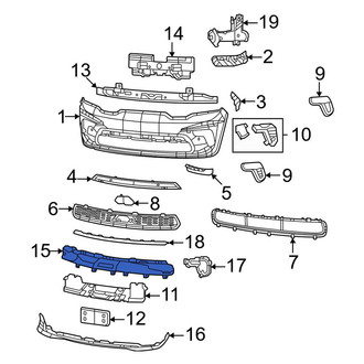 Dodge OE - Front Radiator Support Air Deflector