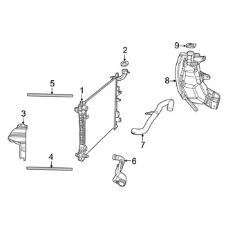 Dodge OE - Cooling - Radiator & Components (Primary Radiator), (6.2L)