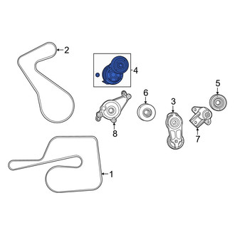 Dodge OE - Accessory Drive Belt Tensioner Assembly