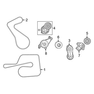 Dodge OE - Cooling - Belts & Pulleys (6.2L)