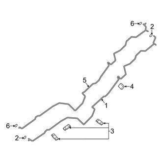 Dodge OE - Air Conditioner & Heater - Rear A/C Lines