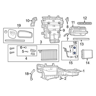 Dodge OE - HVAC Heater Hose Outlet Tube Hardware Kit