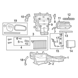 Dodge OE - Air Conditioner & Heater - Front Evaporator