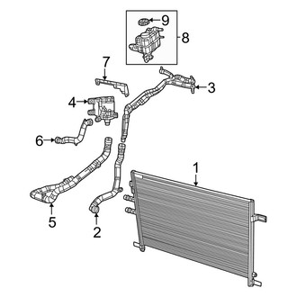 Dodge OE - Cooling - Radiator & Components (Auxiliary, Radiator), (6.2L)