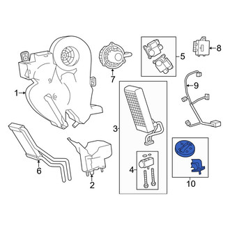 Dodge OE - Rear HVAC Unit Case Seal Kit