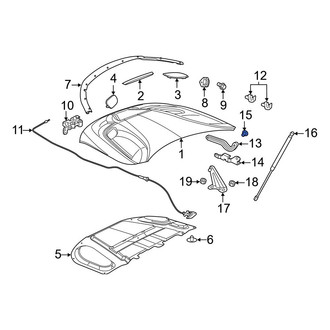 Dodge OE - Hood Hinge Bolt