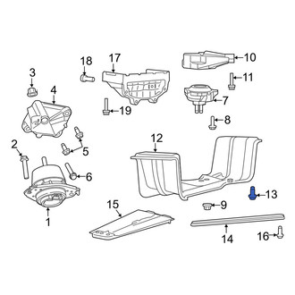 Dodge OE - Transmission Crossmember Bolt