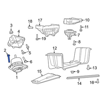 Dodge OE - Engine Mount Bolt