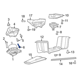 Dodge OE - Engine Mount Bolt