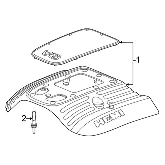 Dodge OE - Engine Appearance Cover (5.7L)