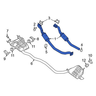Dodge OE - Left Catalytic Converter