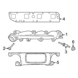 Dodge OE - Exhaust System - Exhaust Manifold (5.7L)