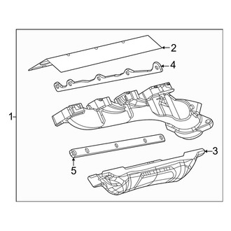 Dodge OE - Exhaust System - Exhaust Manifold (5.7L)