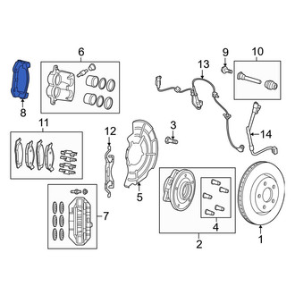 Dodge OE - Front Disc Brake Caliper Bracket