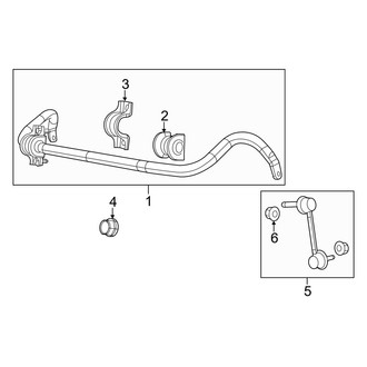 Dodge OE - Front Suspension - Stabilizer Bar & Components