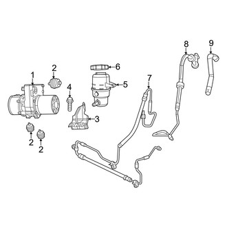 Dodge OE - Steering Gear & Linkage - Pump & Hoses (3.6L)