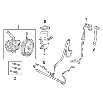 Dodge OE - Steering Gear & Linkage - Pump & Hoses (5.7L)