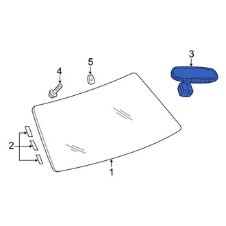 Dodge OE - Front Interior Rear View Mirror
