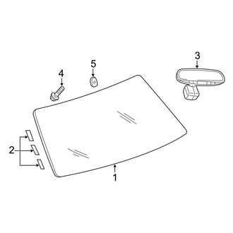 Dodge OE - Windshield - Glass