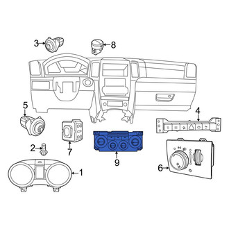 Dodge OE - HVAC Temperature Control Panel