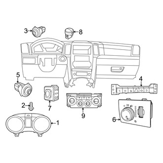 Dodge OE - Instrument Panel - Cluster & Switches