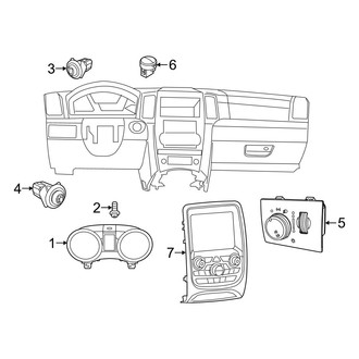 Dodge OE - Instrument Panel - Cluster & Switches