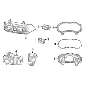 Dodge OE - Instrument Panel - Cluster & Switches (Citadel / GT / GT Plus / Pursuit / R/T / Special Service / SRT / SRT Hellcat / SXT / SXT Plus)