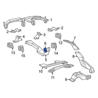 Dodge OE - Front Center Forward Instrument Panel Air Duct