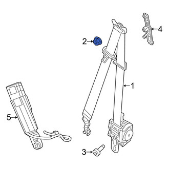 Dodge OE - Seat Belt Lap and Shoulder Belt Nut