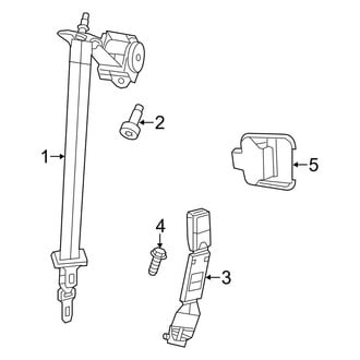Dodge OE - Restraint Systems - Rear Seat Belts (3rd Row)