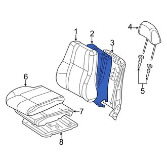 Dodge OE - Center Left Seat Back Cushion