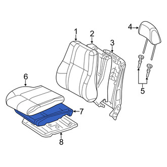 Dodge OE - Front Right Seat Cushion Pad
